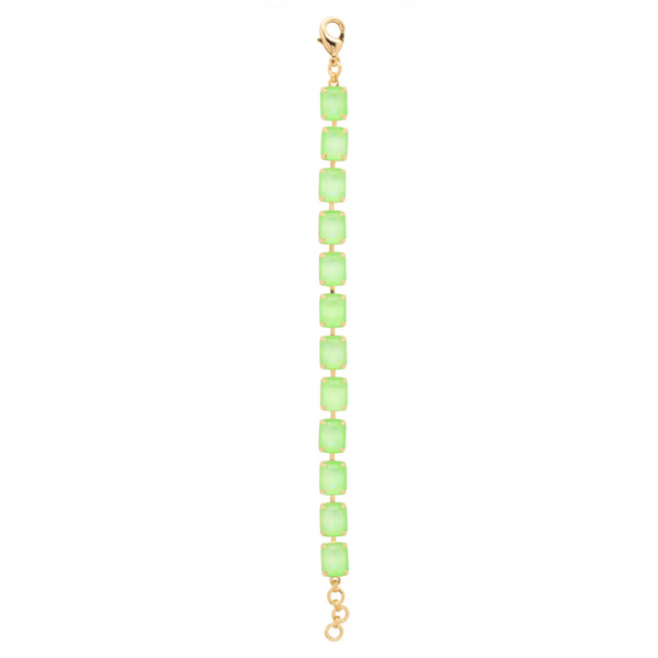 Sorrelli Octavia Tennis Bracelet in Electric Green