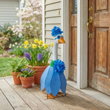 Giddy’s Porch Goose Outfit, Blue Hydrangea