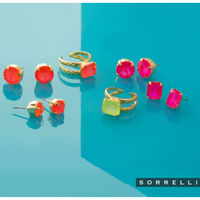 Sorrelli London Stud Earrings in Caribbean Blue Opal