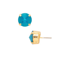 Sorrelli London Stud Earrings in Caribbean Blue Opal