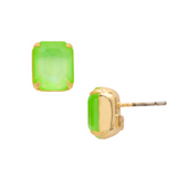Sorrelli Octavia Stud Earrings in Electric Green