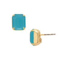 Sorrelli Octavia Stud Earrings in Caribbean Blue Opal