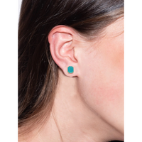 Sorrelli Octavia Stud Earrings in Caribbean Blue Opal