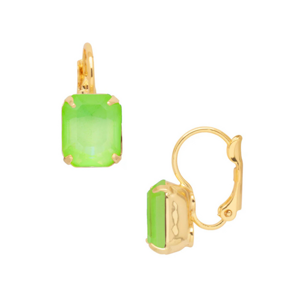 Sorrelli Octavia Dangle Earrings in Electric Green