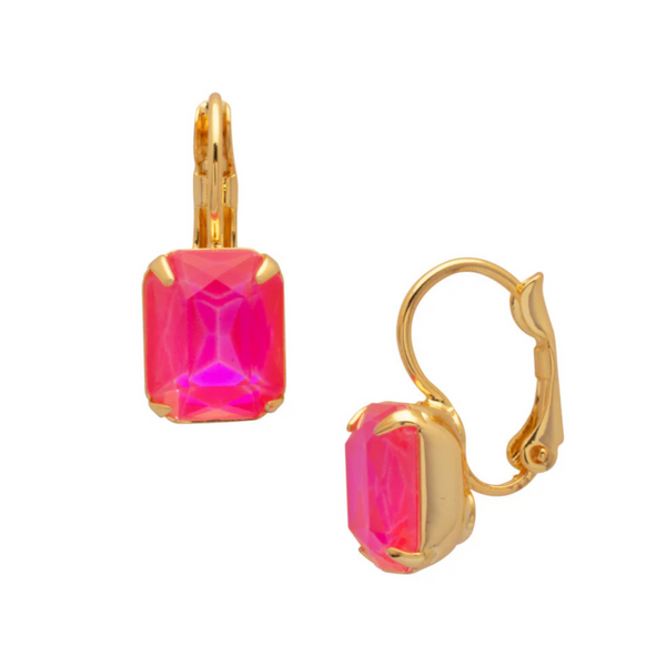 Sorrelli Octavia Dangle Earrings in Electric Pink