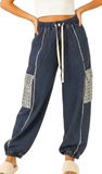HEIMISH, Denim Lace Joggers