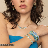 Sorrelli Octavia Rectangle Hoop Earrings in Electric Pink
