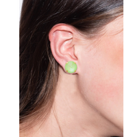 Sorrelli Nadine Stud Earrings in Lime Green Delite