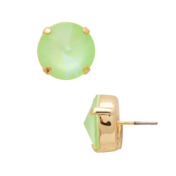 Sorrelli Nadine Stud Earrings in Lime Green Delite