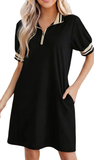 FW, Preppy Short Sleeve Polo Dress