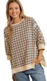 BiBi, Flower Printed Openseam Detail Top