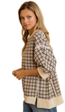 BiBi, Flower Printed Openseam Detail Top