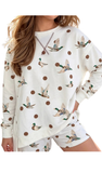 LDC Polka Dot Mallard Long Sleeve Short Set