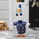 Giddy’s Porch Goose Outfit, Blue Sweater