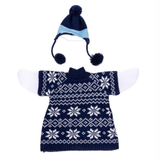 Giddy’s Porch Goose Outfit, Blue Sweater