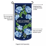 ‘Hydrangea Welcome’ Decorative Banner Flag