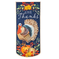 ‘Give Thanks Turkey’ Decorative Banner Flag