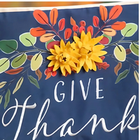‘Give Thanks Turkey’ Decorative Banner Flag