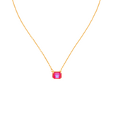 Sorrelli Octavia Single Crystal Pendant Necklace in Red Carpet