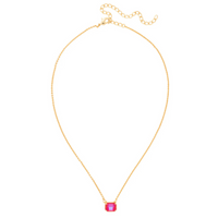 Sorrelli Octavia Single Crystal Pendant Necklace in Red Carpet
