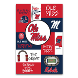 MAGNOLIA LN, OLE MISS Collage Decorative Flag