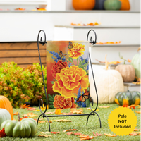 ‘Mariposa Melody Burlap’ Decorative Flag