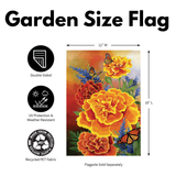‘Mariposa Melody Burlap’ Decorative Flag