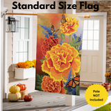 ‘Mariposa Melody Burlap’ Decorative Flag