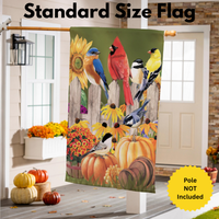 ‘Flock of Pumpkins’ Decorative Flag