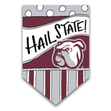 MAGNOLIA LN, MSU Dots and Stripes Decorative Flag