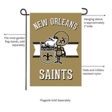 ‘Retro New Orleans Saints’ Decorative Flag
