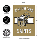 ‘Retro New Orleans Saints’ Decorative Flag