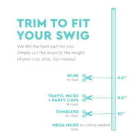 Swig “We’ve Got Spirit Maroon” Mega Mug Straw Topper Set