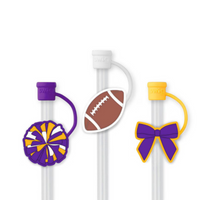 Swig “We’ve Got Spirit Purple + Yellow” Mega Mug Straw Topper Set