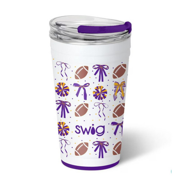 Swig “We’ve Got Spirit Purple + Yellow” 24oz Party Cup
