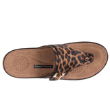 Good Choice Shoes “Arla” Hardware Thong Sandal In Leopard