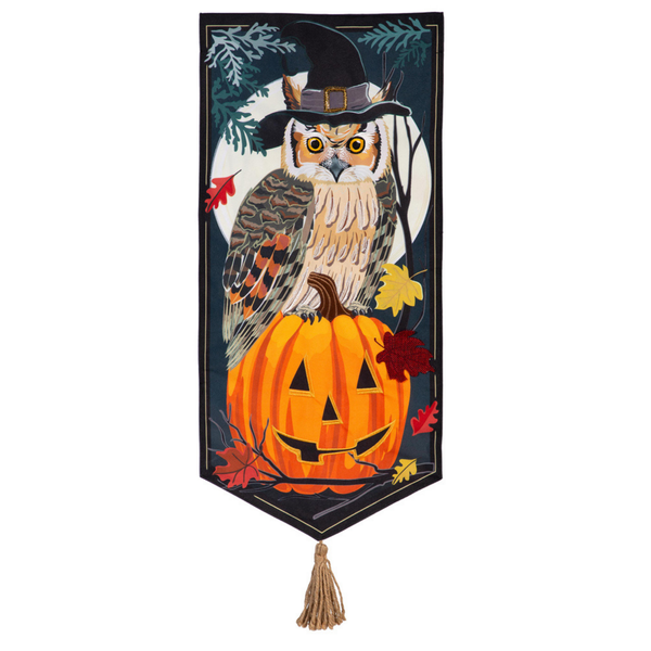 ‘Halloween Night Owl’ Decorative Banner Flag