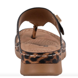 Good Choice Shoes “Arla” Hardware Thong Sandal In Leopard