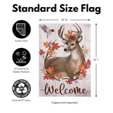‘Autumn Deer Wreath’ Decorative Flag