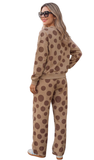 Polka Dot Drawstring Pant Set, Assorted Colors