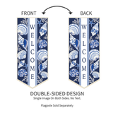 ‘Chinoiserie Seashells’ Decorative Banner Flag