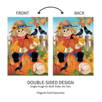 ‘Friends & Scarecrow’ Decorative Flag