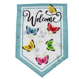 ‘Butterfly Welcome’ Decorative Flag