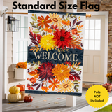 ‘Fall Floral Applique’ Decorative Flag
