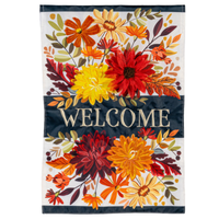 ‘Fall Floral Applique’ Decorative Flag