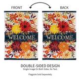 ‘Fall Floral Applique’ Decorative Flag