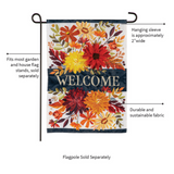 ‘Fall Floral Applique’ Decorative Flag