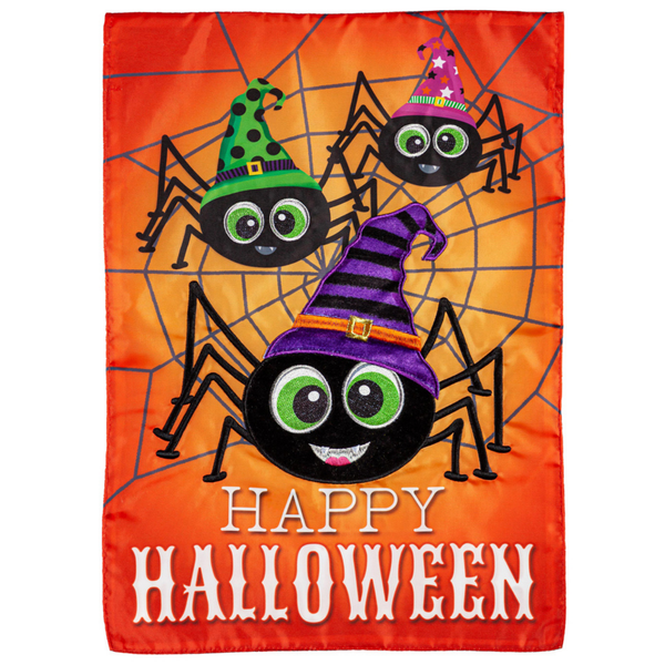 ‘Happy Halloween Spiders’ Decorative Flag