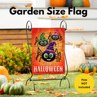 ‘Happy Halloween Spiders’ Decorative Flag