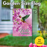 ‘Pink Hummingbird’ Decorative Flag